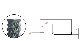 Graphite Roughing Tools (mm)