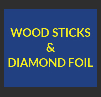 Wood Sticks and Diamond Foil
